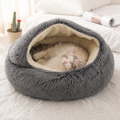 Round Fluffy Plush Pet Bed