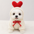 Cute Print Fleece Hoodie for Small Pets